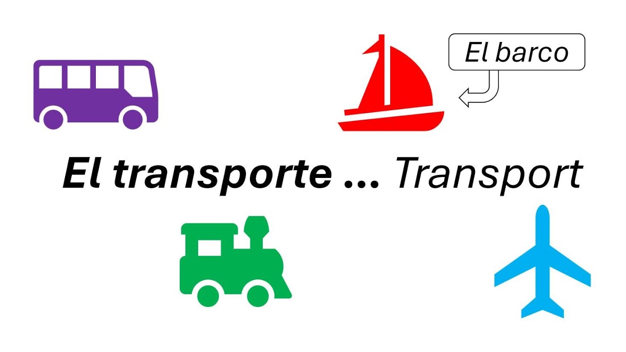 Different Transport in Spanish! with sentence examples
