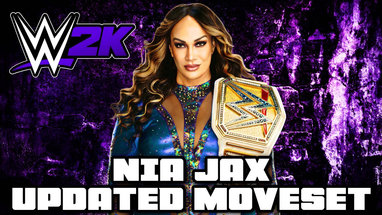 WWE 2K24 | Nia Jax Updated Moveset + Realistic Base Superstar Settings