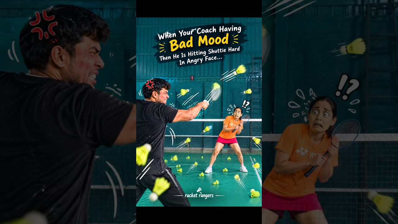 POV: You came for badminton, not a missile attack 😭🏸💨&rdquo; #badminton #trendingshorts