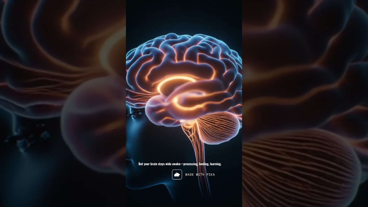 YOUR BRAIN NEVER SLEEPS #brainfacts #sleep #learning #shorts #neurospark