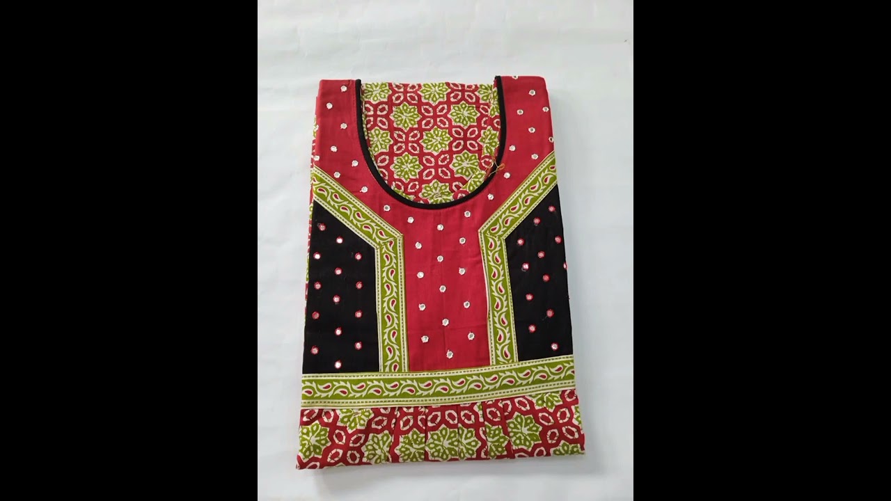 Cotton designer nighties | Sleepwear | Mirror work nighties
