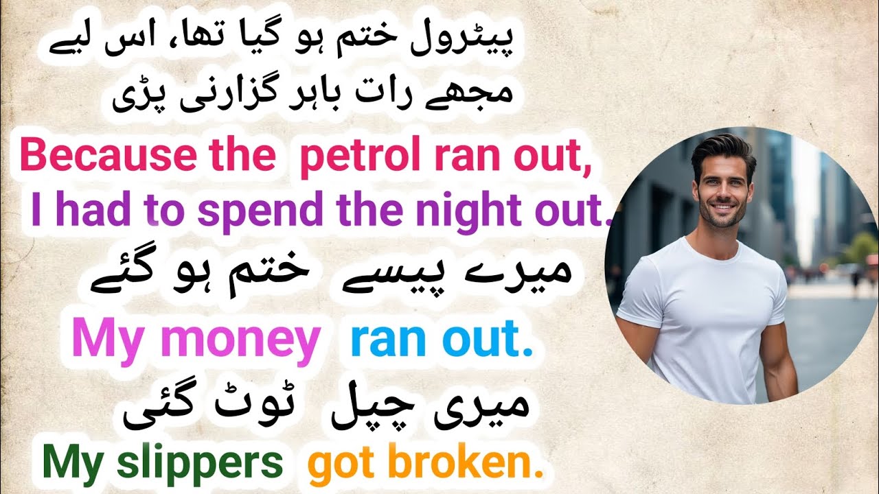 100 Daily Sentences  - English + Urdu Translation  l Speak English every day l