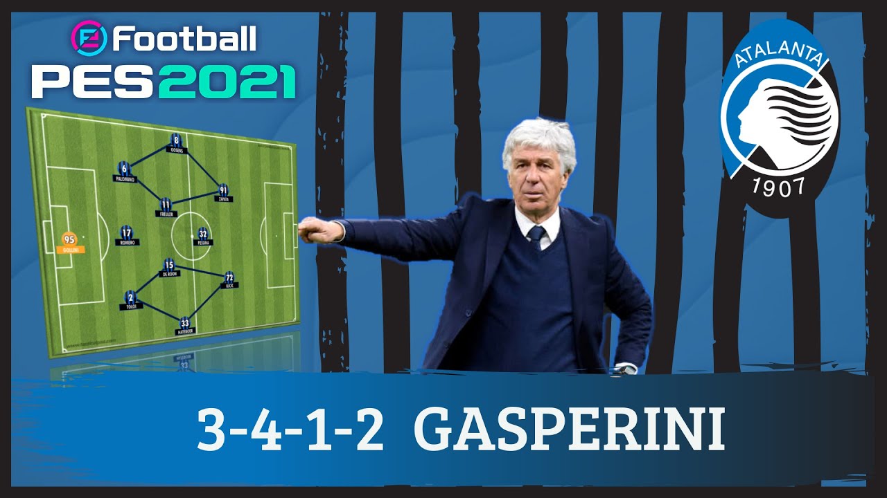 Gasperini 3-4-1-2 Atalanta PES 2021 |Tácticas|