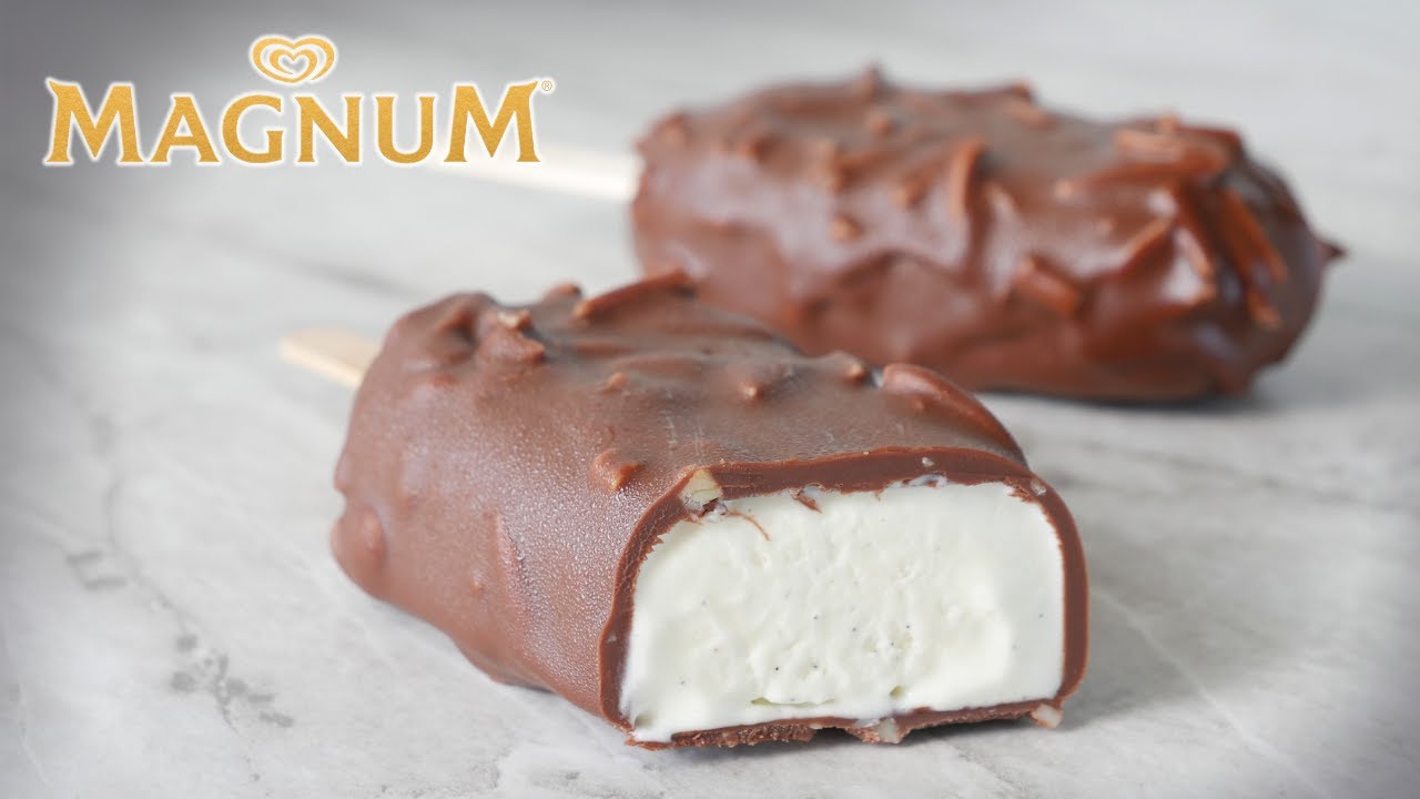 MAGNUM Glacés Maison 🍦Recette Facile des ESQUIMAUX Vanille Chocolat SANS SORBETIÈRE