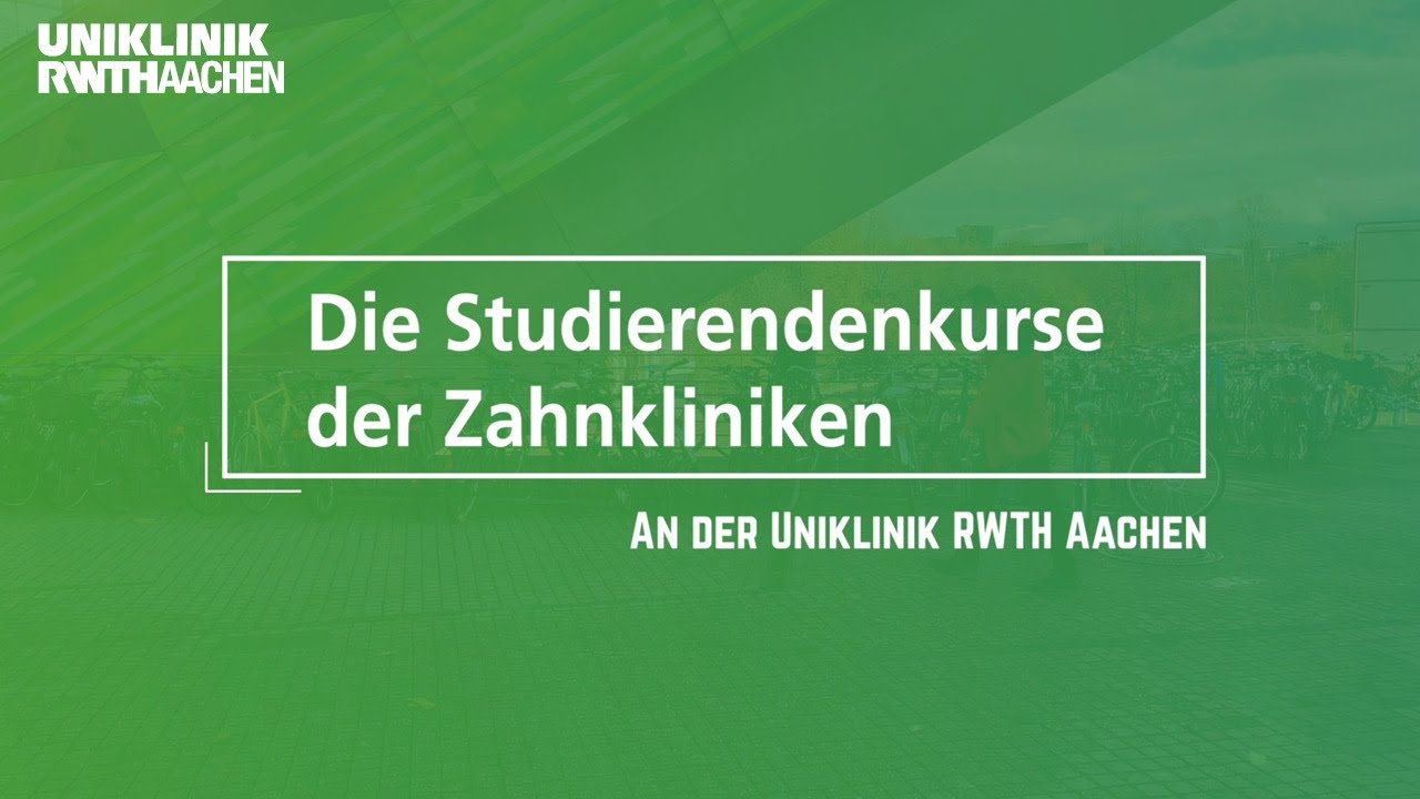 Behandlung in den Studierendenkursen der Zahnkliniken an der Uniklinik RWTH Aachen