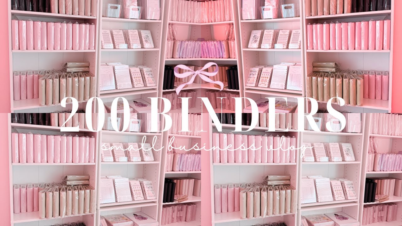 Small Business | Unpacking 200 Binders for my shop