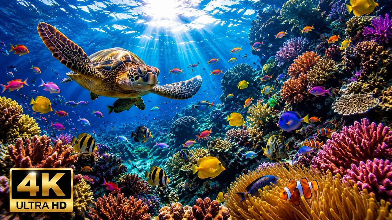 M&uacute;sica relajante con PECES y FONDO MARINO |🐠🐟🐡 PECES DE COLORES 🐠🐟🐡| Aquarium for Relaxation