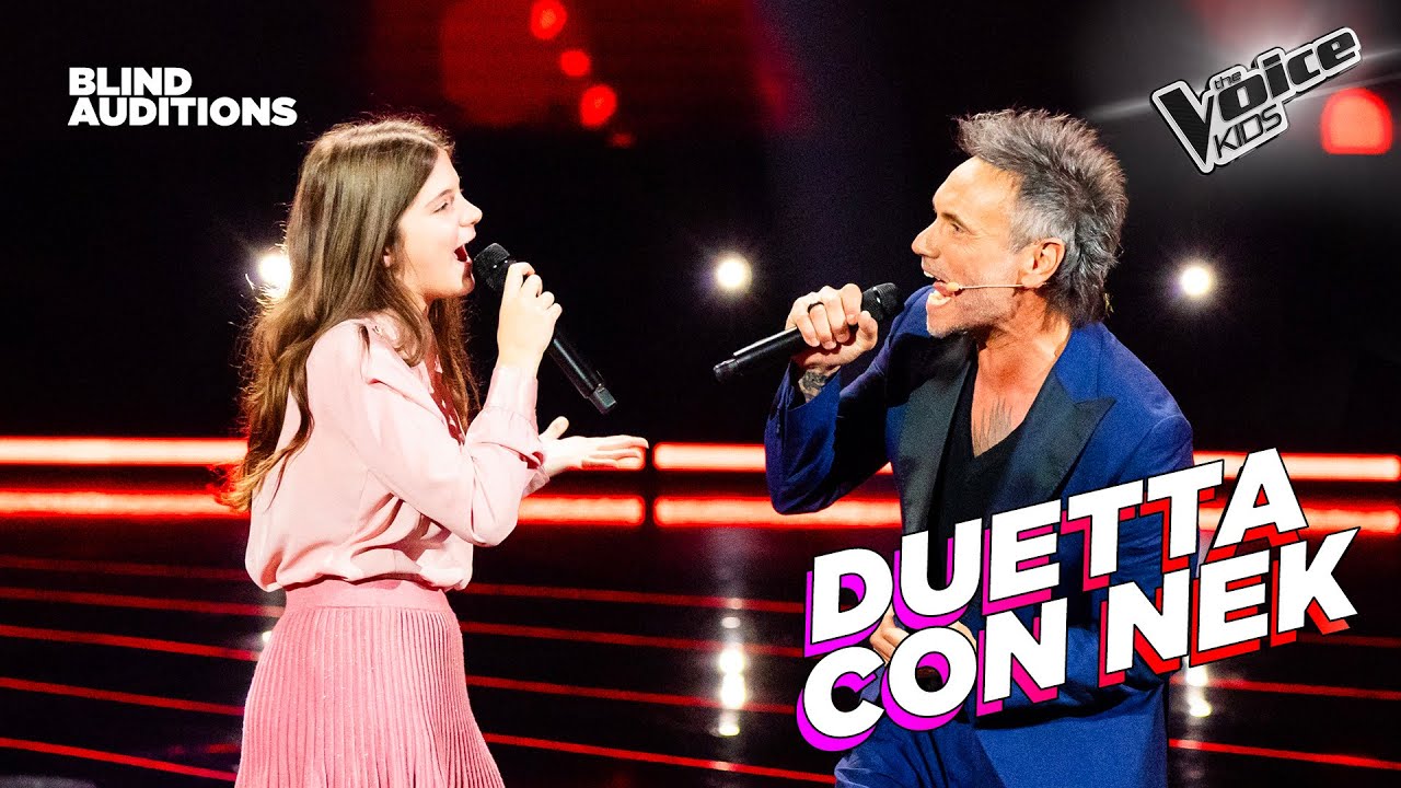 Ylenia canta “Eco” di Joan Thiele e duetta con Nek | The Voice Kids Italy Blind Auditions