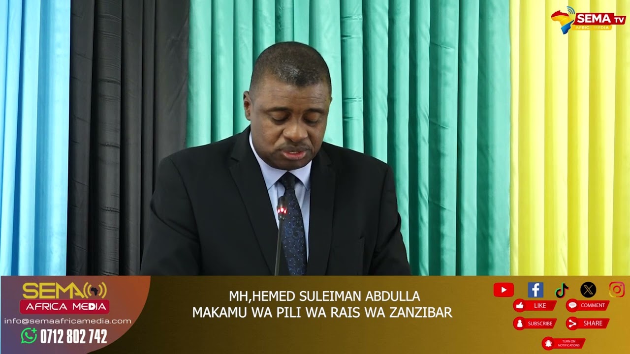 RIPOTI ZA SEMA AFRICA - UONGOZI NI DHAMANA. MH,HAMED AZUNGUMZA NA KAMATI YA BUNGE.