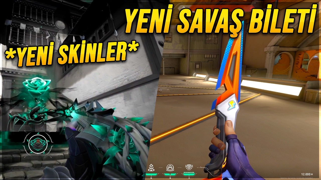YENİ SAVAŞ BİLETİ ve YENİ KARAÇALI SKİNLERİ! VALORANT
