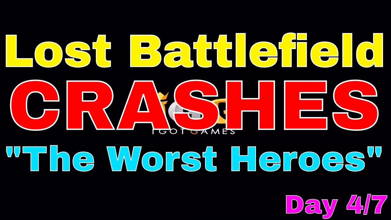 Castle Clash Lost Battlefield Crashes Using "The Worst Heroes" (Day 4/7)