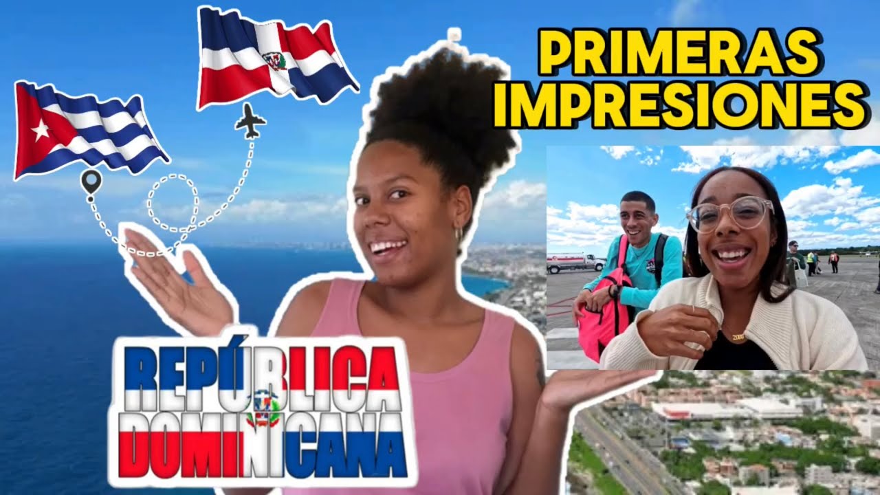ADIÓS CUBA 🇨🇺/ CUBANOS POR PRIMERA VEZ en REPÚBLICA DOMINICANA 🇩🇴/ CUBANA REACCIONA 😱