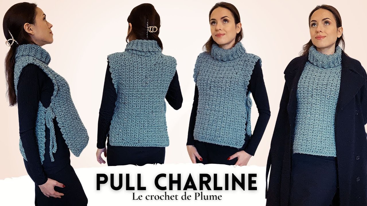 Comment faire un Pull sans manches au crochet ? Intemporel et tendance ⭐️ Facile 🧶