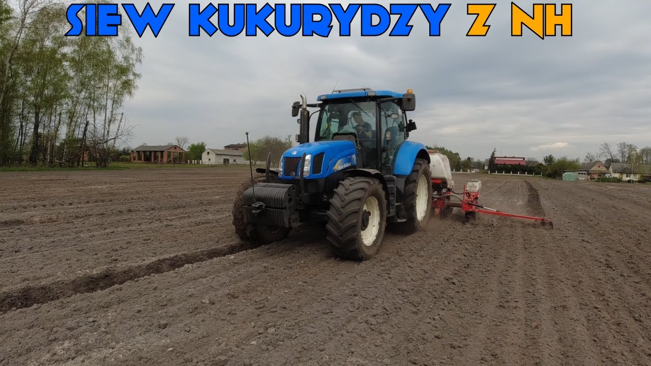 🔥MRUK NEW HOLLANDA!!🌽SIEW KUKURYDZY 2023 🔥|| HEW HOLLAND  T6050 & KUHN ||🔥