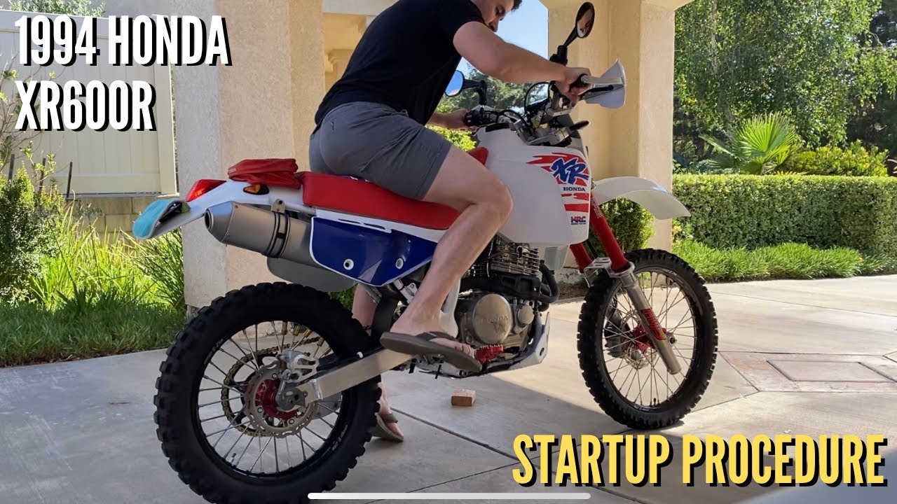 1994 Honda XR600R Kickstart Procedure (BIKE SOLD)
