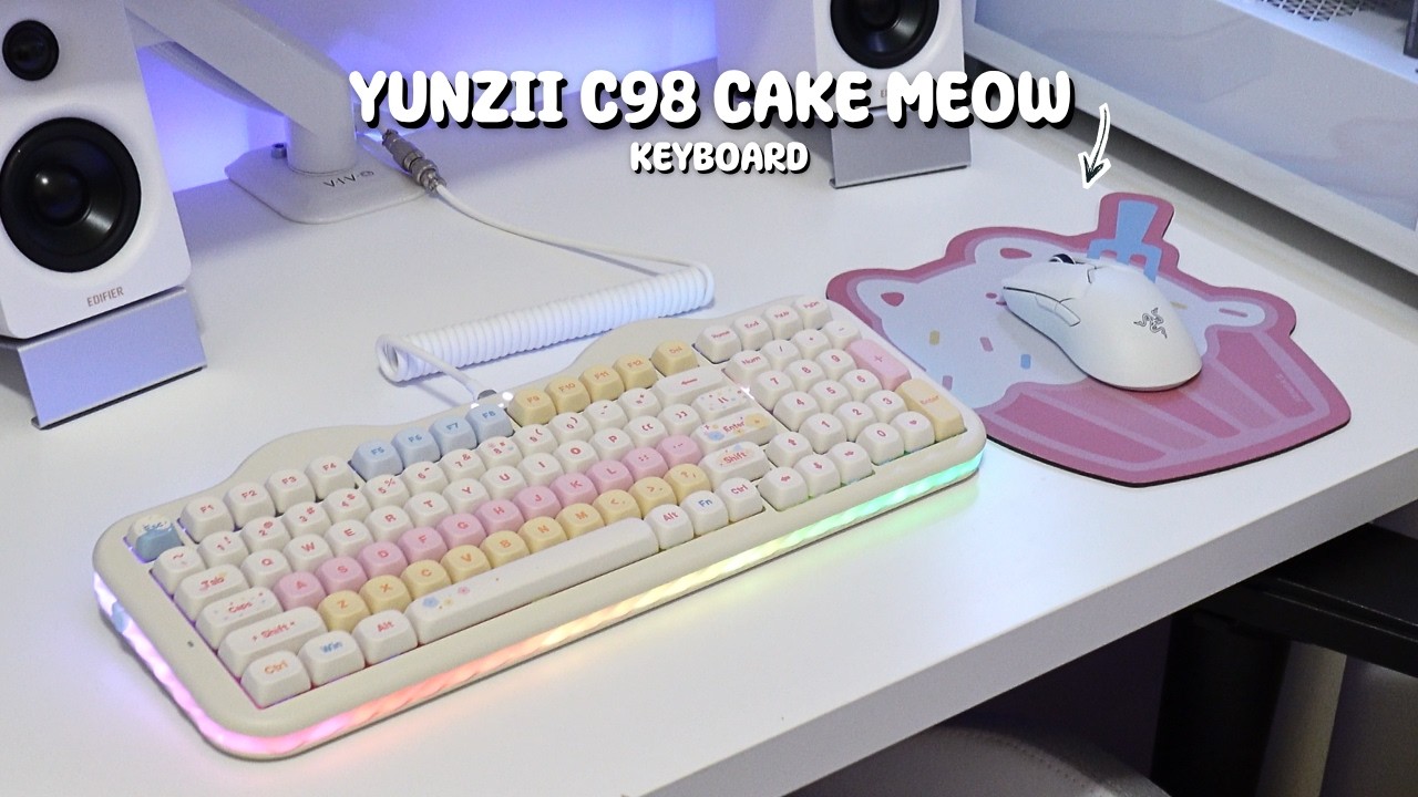 Yunzii C98 Cake Meow | Candy Linear Switches | Unboxing & Review