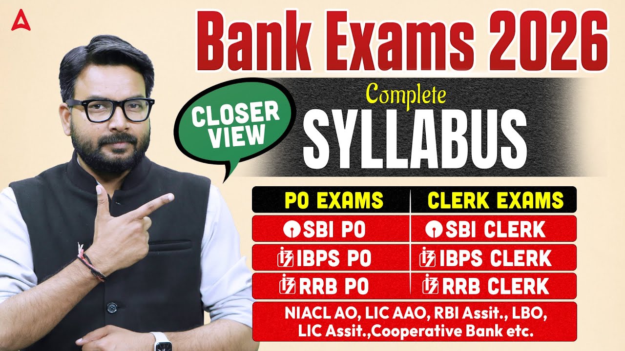 Bank Exam 2026 | Clerk & PO Exam Complete Syllabus Breakdown | Bank Exam 2026 By Saurav Singh