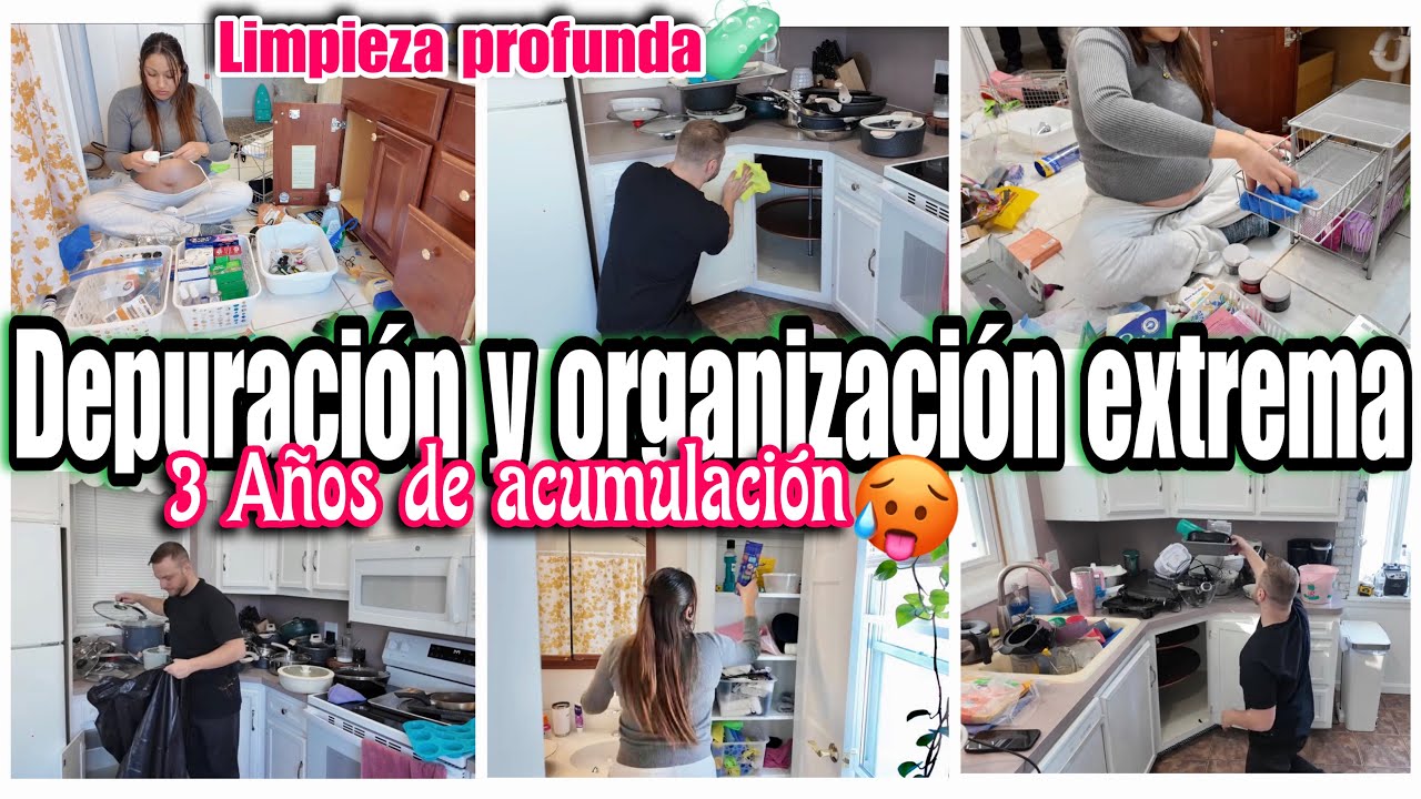 ✅ DEPURACIÓN Y ORGANIZACIÓN DEL BAÑO Y LA COCINA🥵 +ORGANIZACIÓN EXTREMA DESPUÉS DE AÑOS SIN DEPURAR🧺