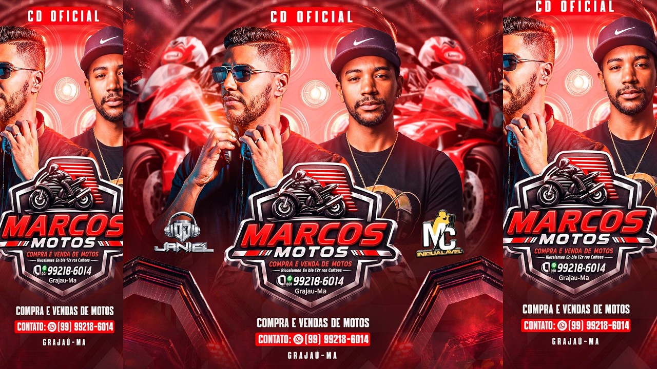 CD MARCOS MOTOS   GRAJA&Uacute; MA   DJ JANIEL E MC INIGUAL&Aacute;VEL