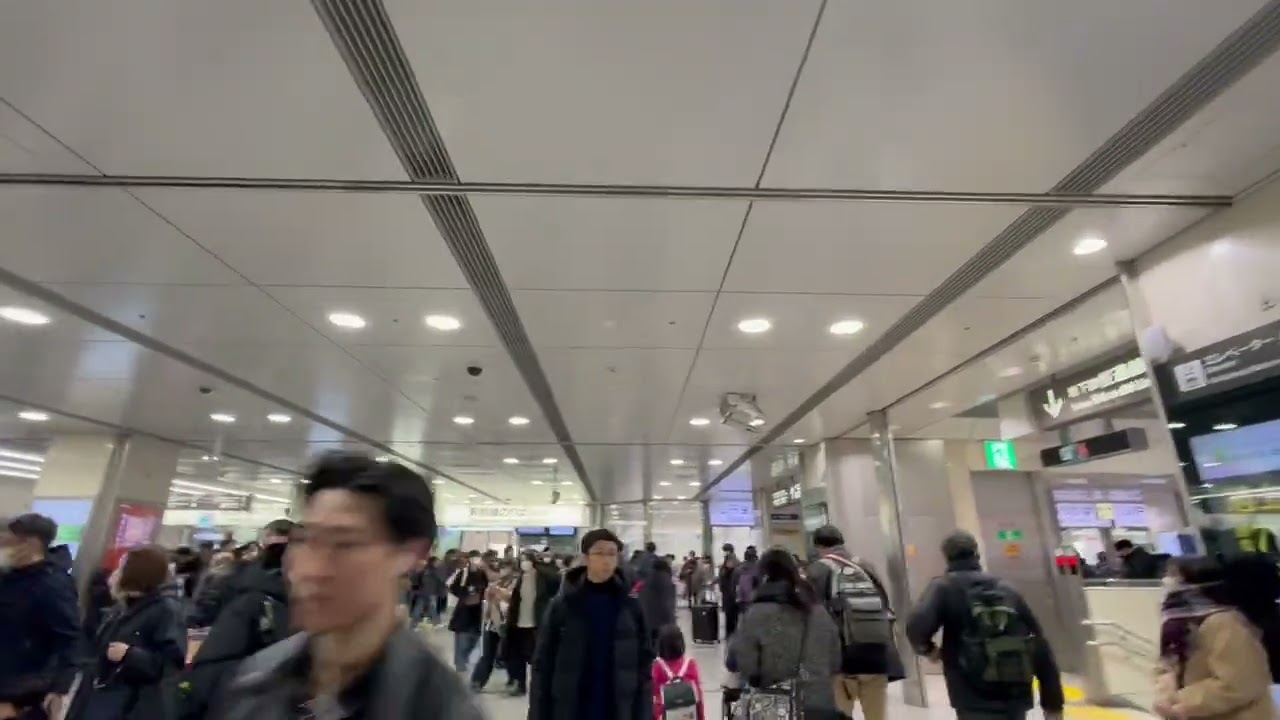 今日の名古屋駅　新幹線のりば　2026年2月07日(土) 09:52頃の様子