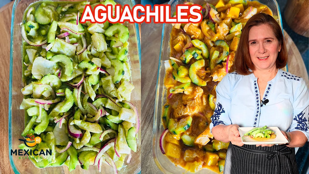 Aguachile de Pescado en Dos Sabores: ¡Mango Habanero y Clásico verde!