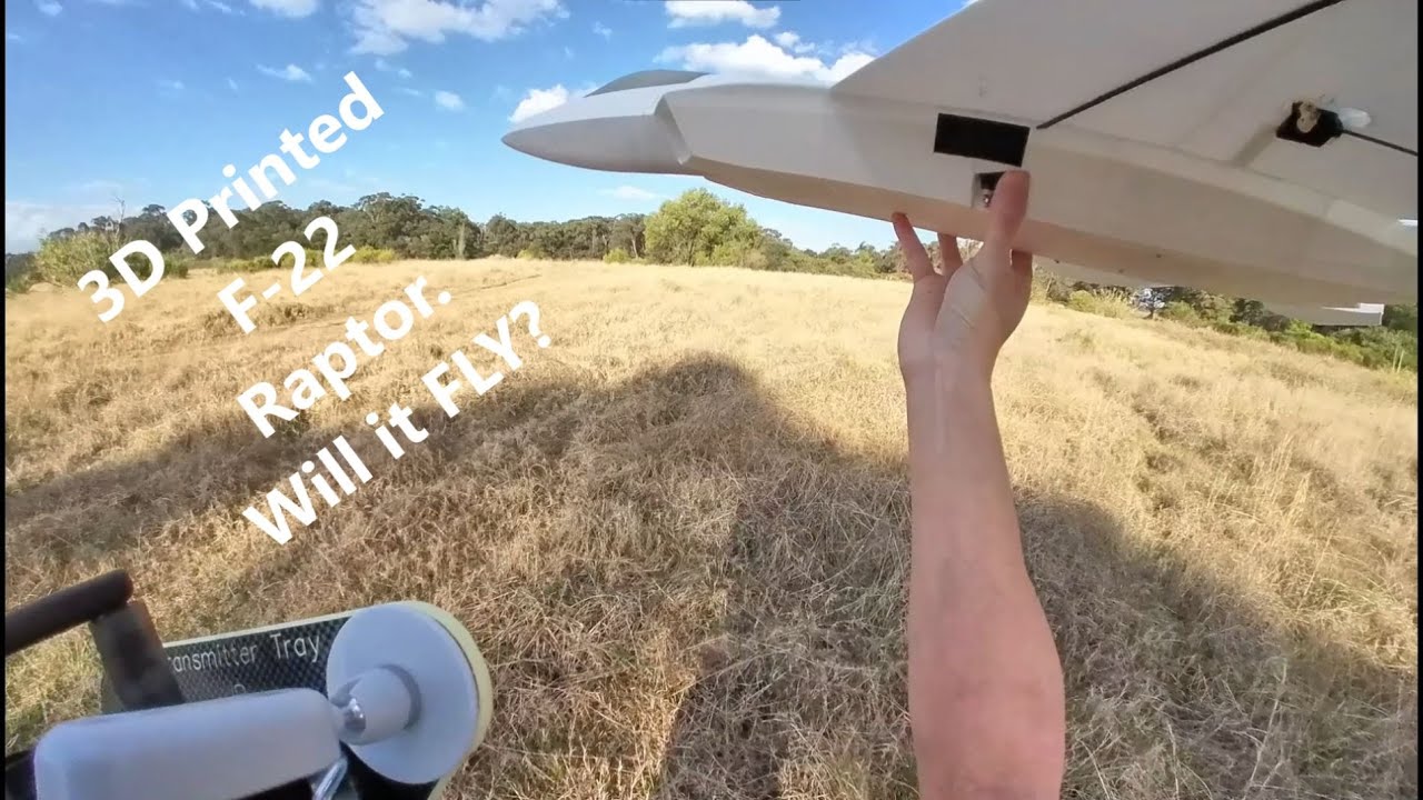 3D Printed F-22 Raptor LW PLA and regular PLA