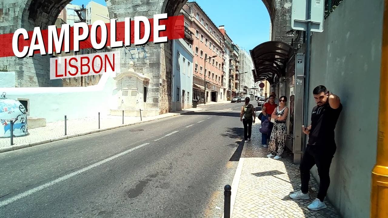 Walking Lisbon 🇵🇹 Train Station, Aqueduct, Backstreets: Campolide
