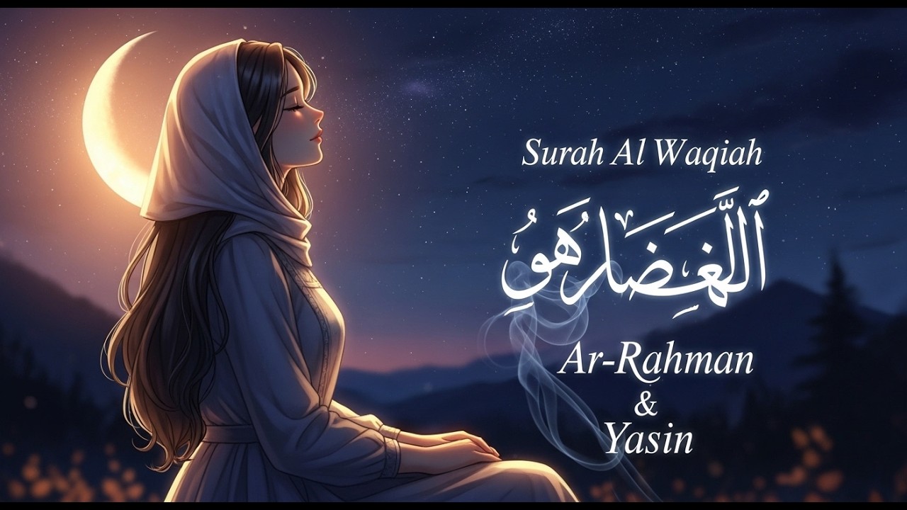 Surah Al-Waqiah, Ar-Rahman & Yasin | Peaceful Quran Recitation