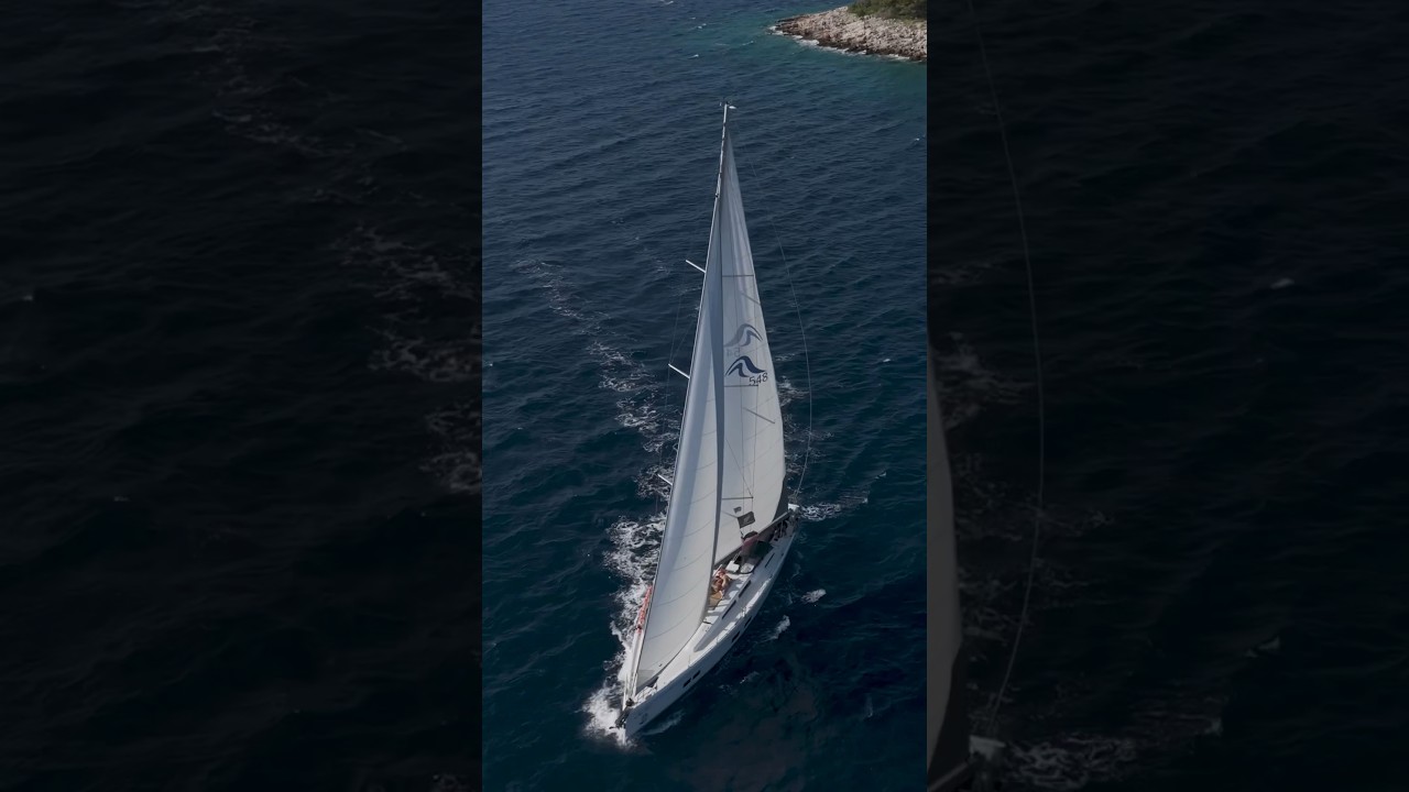 Way down we go #hanse548 #45degreessailing