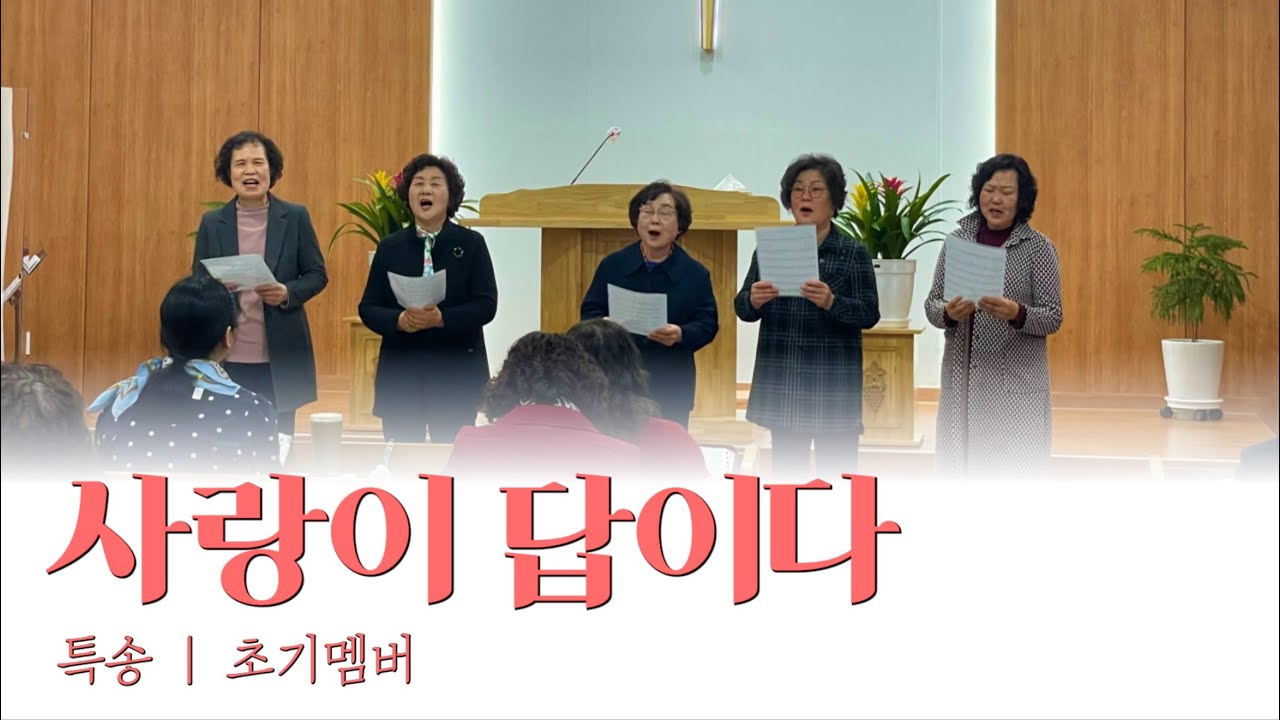 [특송] 사랑이 답이다｜초기멤버｜2025.03.30(주일)｜참포도나무교회｜주일오후예배