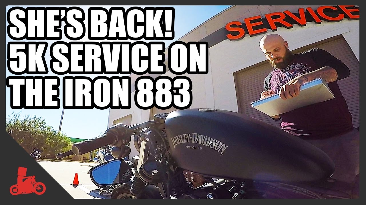 Iron is BACK! 5,000mi service on Harley Iron 883 Sportster!