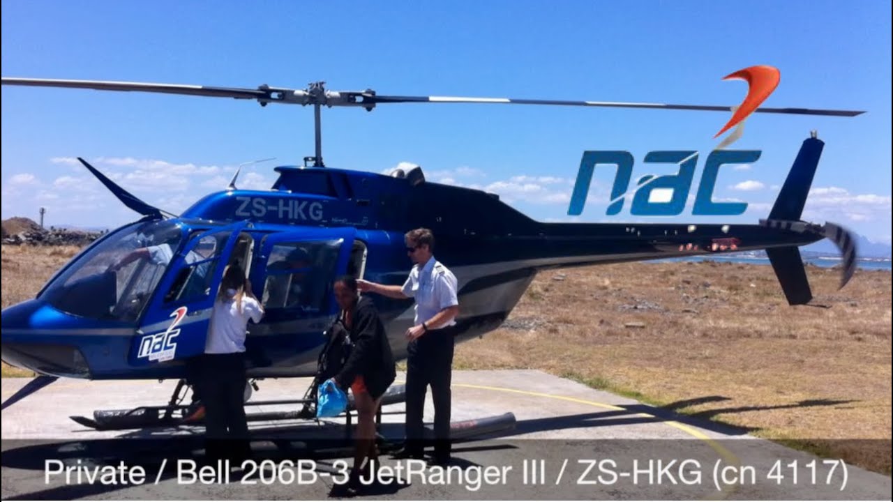 Cape Town | NAC Pleasure Flight Bell Jet Ranger 206  Helicopters - ZS-HKG #southafrica #capetown