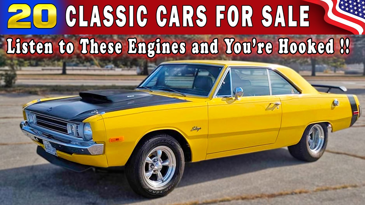 Rare Garage Finds!! 20 Cheap Classic Cars for Sale !