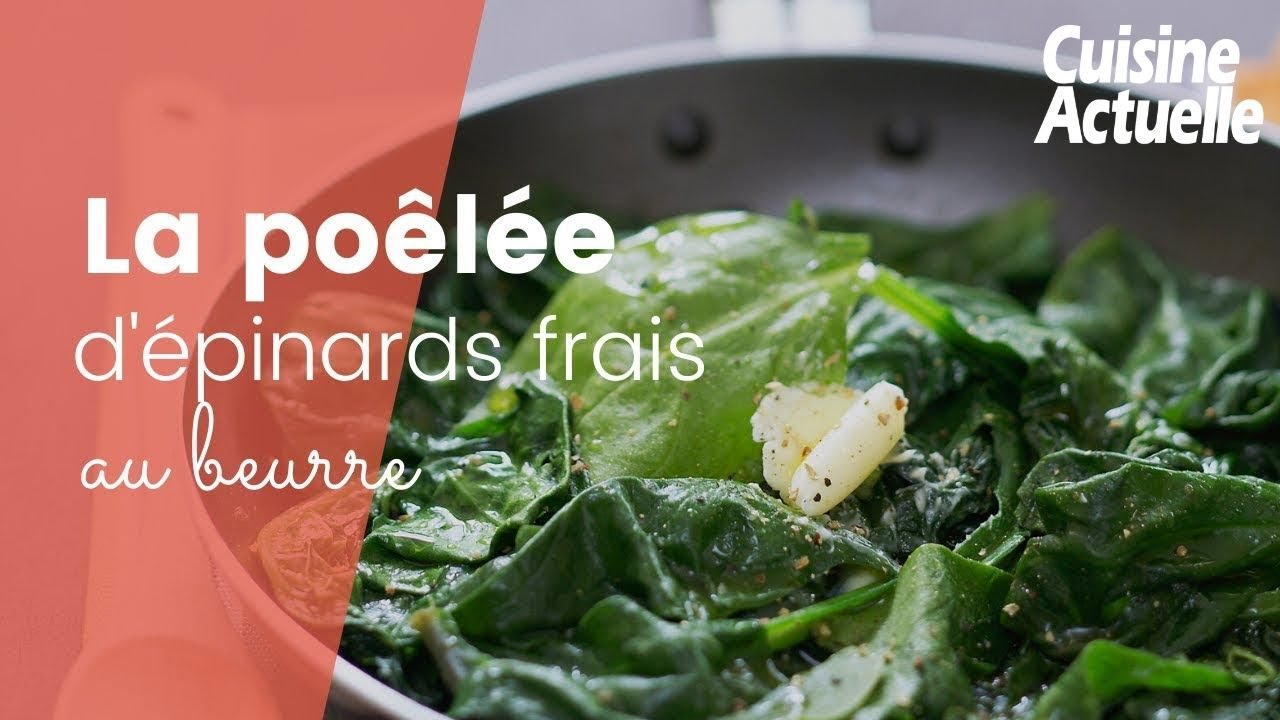 Po&ecirc;l&eacute;e d&rsquo;&eacute;pinards frais au beurre 🥬 | Recette express, facile & savoureuse !