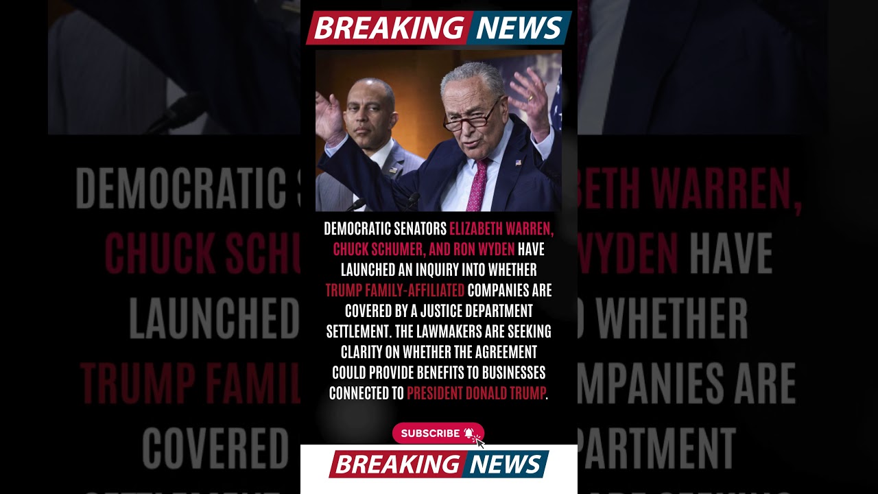 Warren and Schumer Launch New Trump Investigation