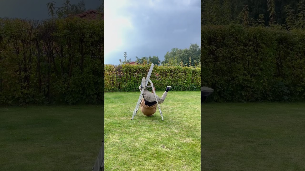 Ladder Man transforms into a ladder and escapes the scene!