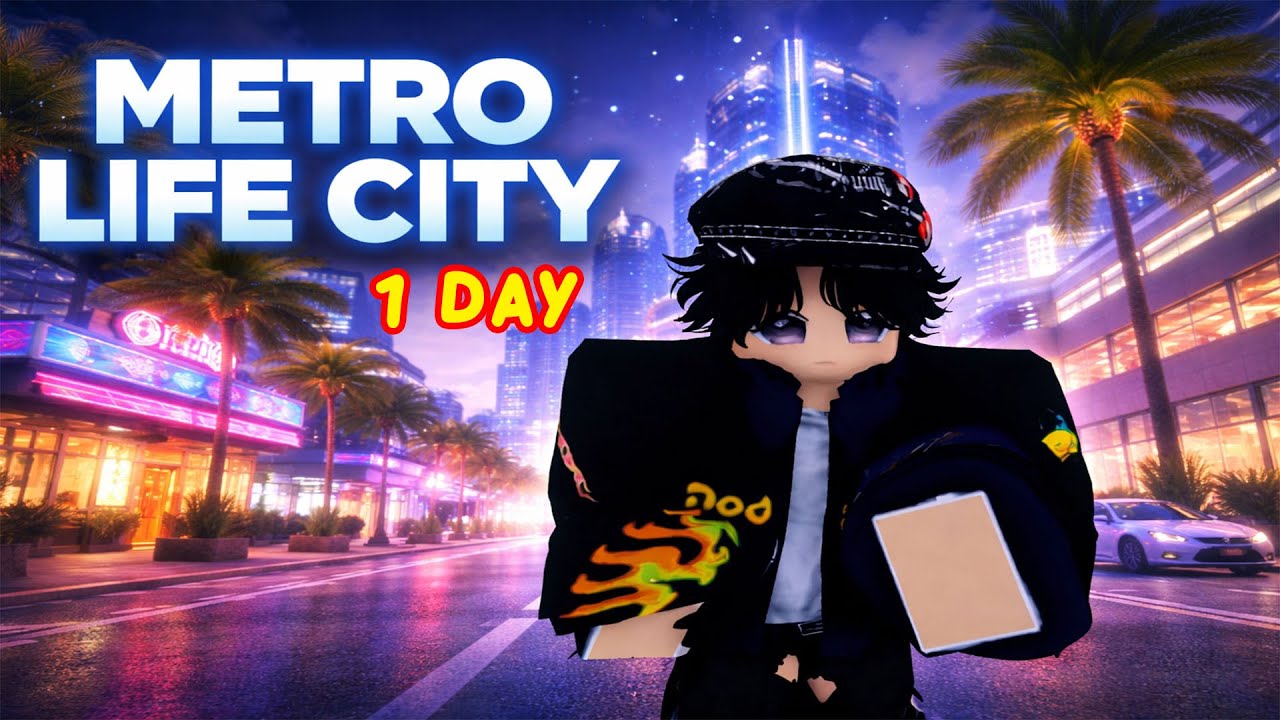 Metro life city 1 DAY | My Best City Life in Roblox #metrolifecity