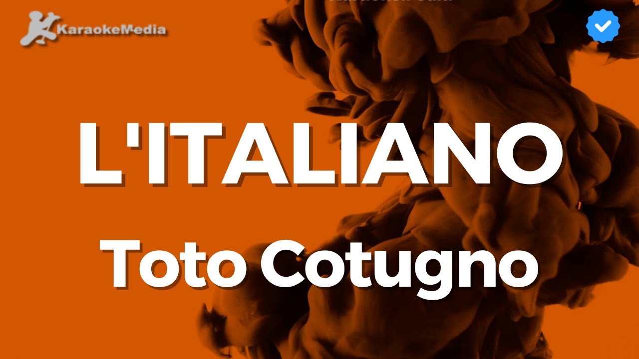 Toto Cotugno - L'Italiano (Karaoke)