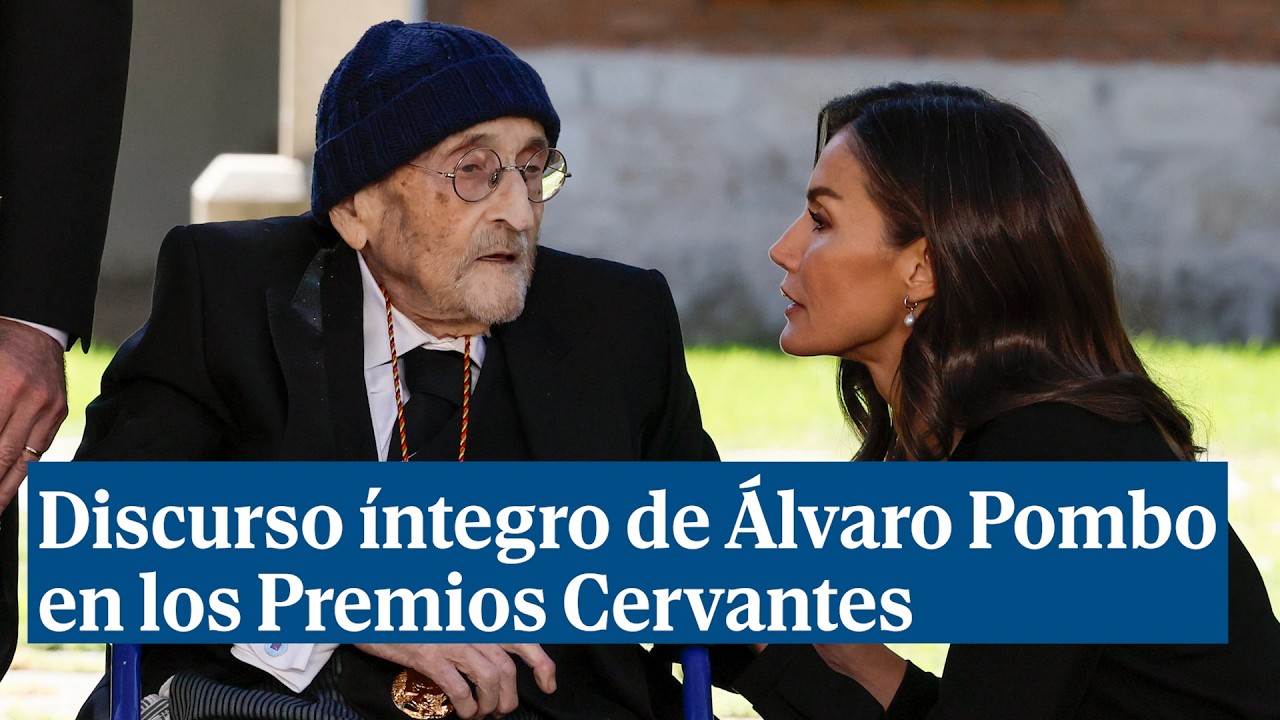 Discurso íntegro de Álvaro Pombo al recibir el Premio Cervantes