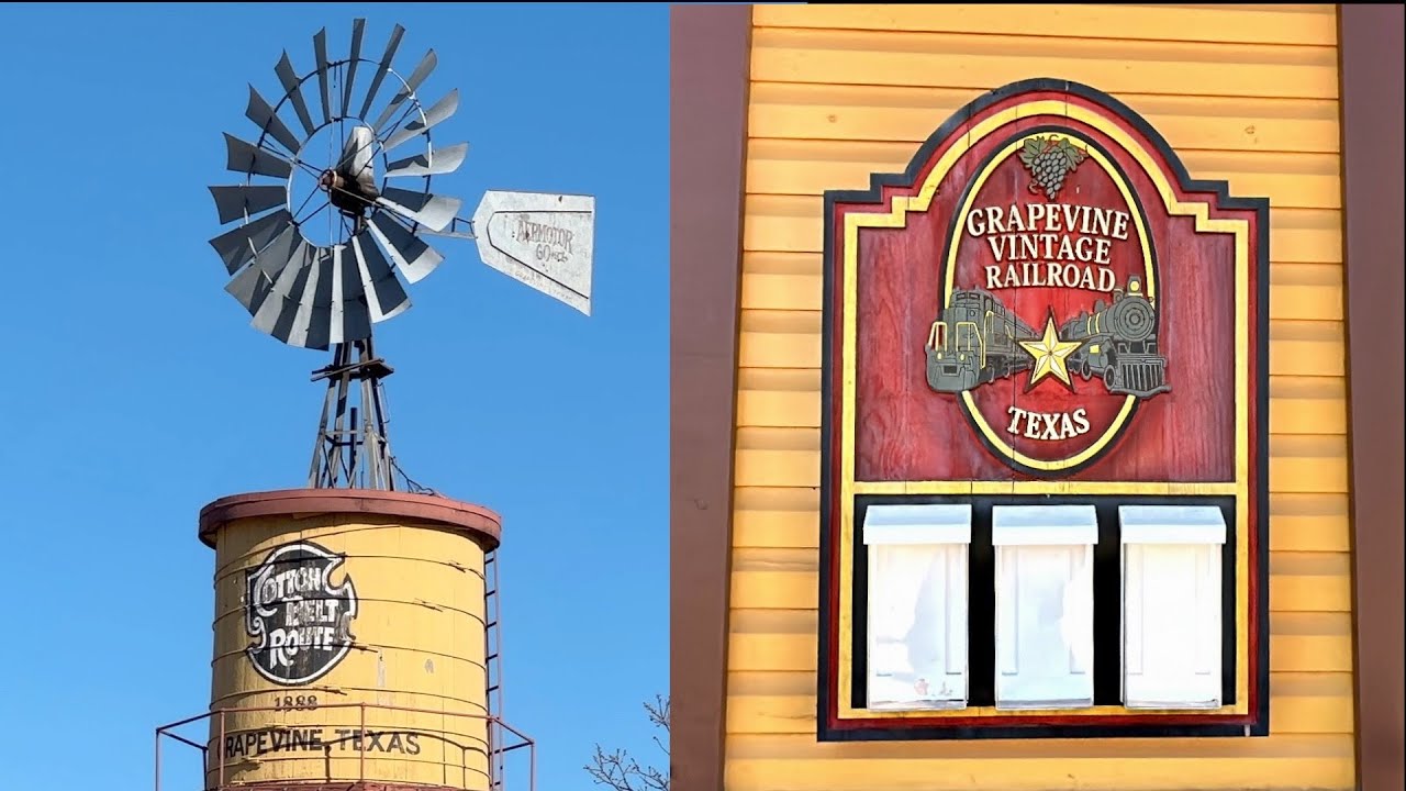 Grapevine Vintage Rail Road (GVRR) | Cotton Belt Road 1888 | Historic Grapevine Texas | Grapevine TX