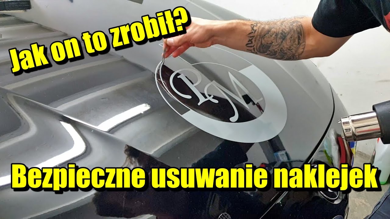 Patent na BEZPIECZNE usuwanie NAKLEJEK / Nie mam czasu MYJĘ AUTA / #SK #36