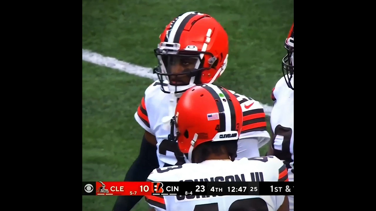 Denzel Ward can't tackle or cover ☠️ #nfl #jamarrchase #denzelward #viral #edit
