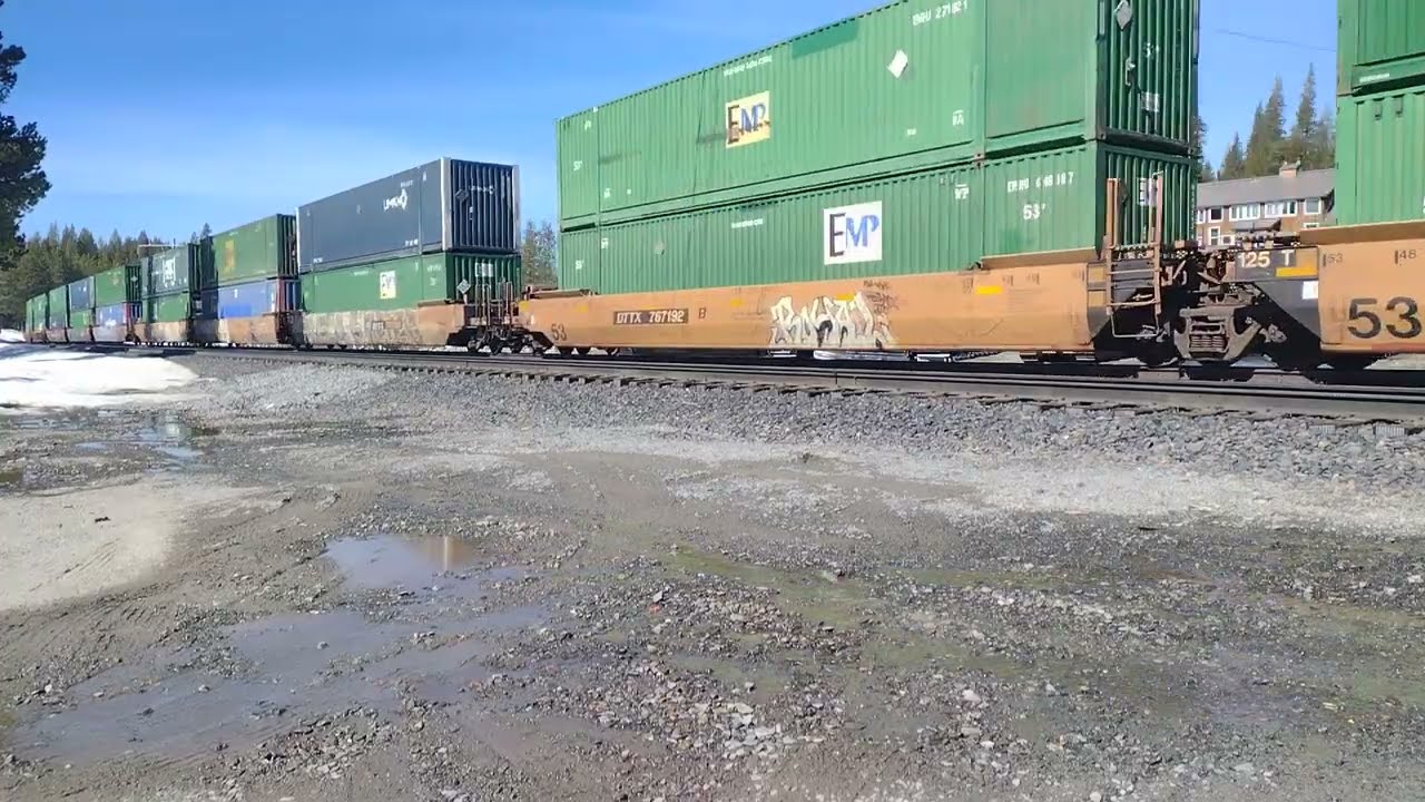 Monster EB UP Z Train At Soda Springs CA! #bigbossrailfanner