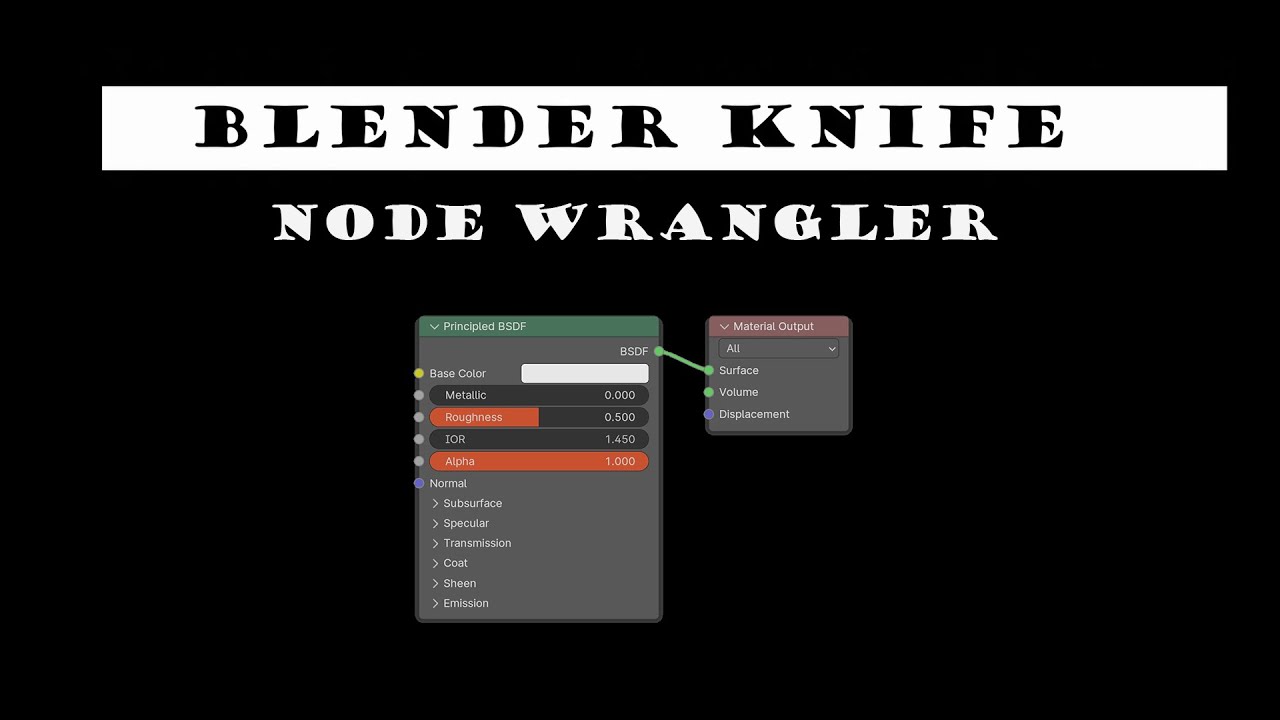 Blender аддон Node Wrangler