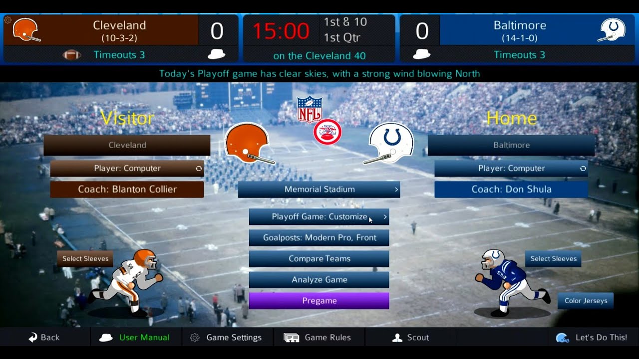 PSF 2026 - 1968 Replay, NFL Championship - Browns at Colts
