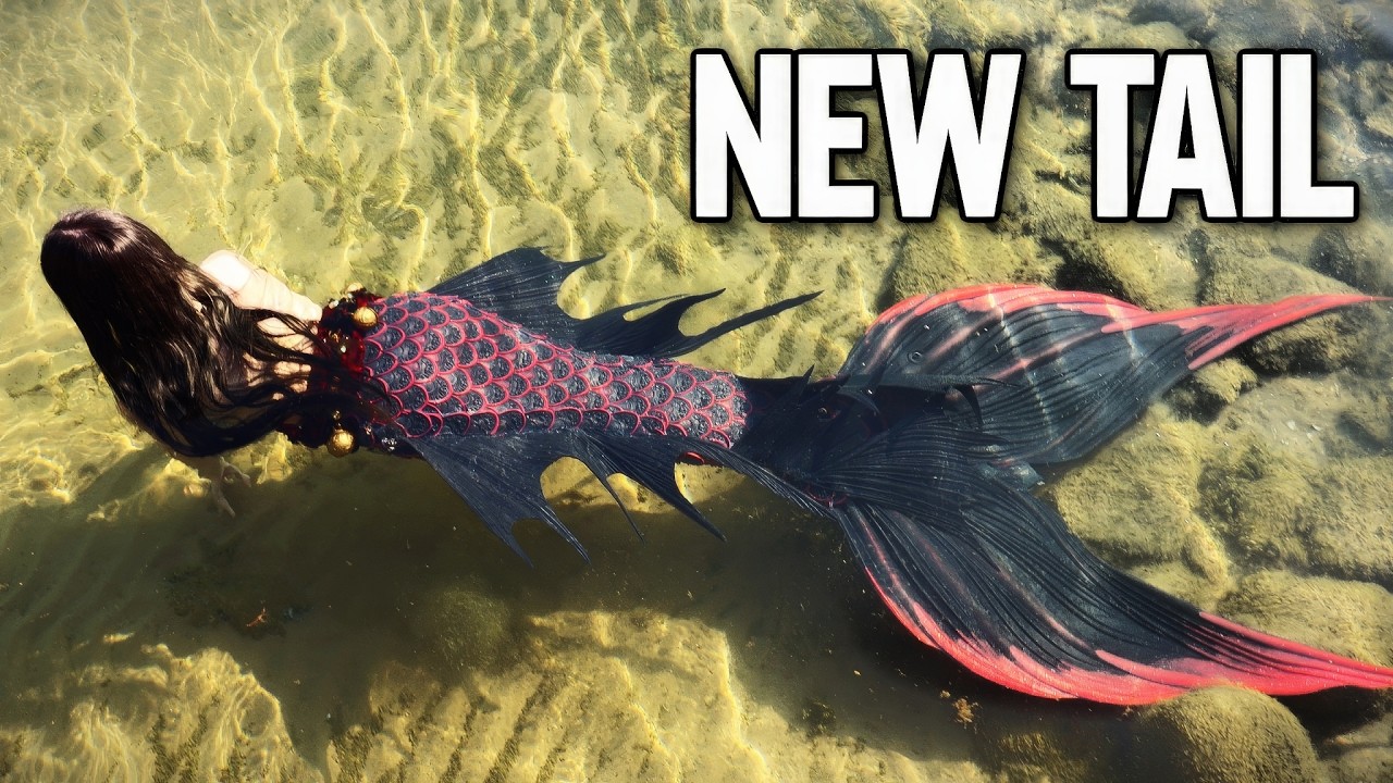 Braveeer Silicone Mermaid Tail Unboxing Video (unboxing a new Mermaid Shadow tail from Braver)
