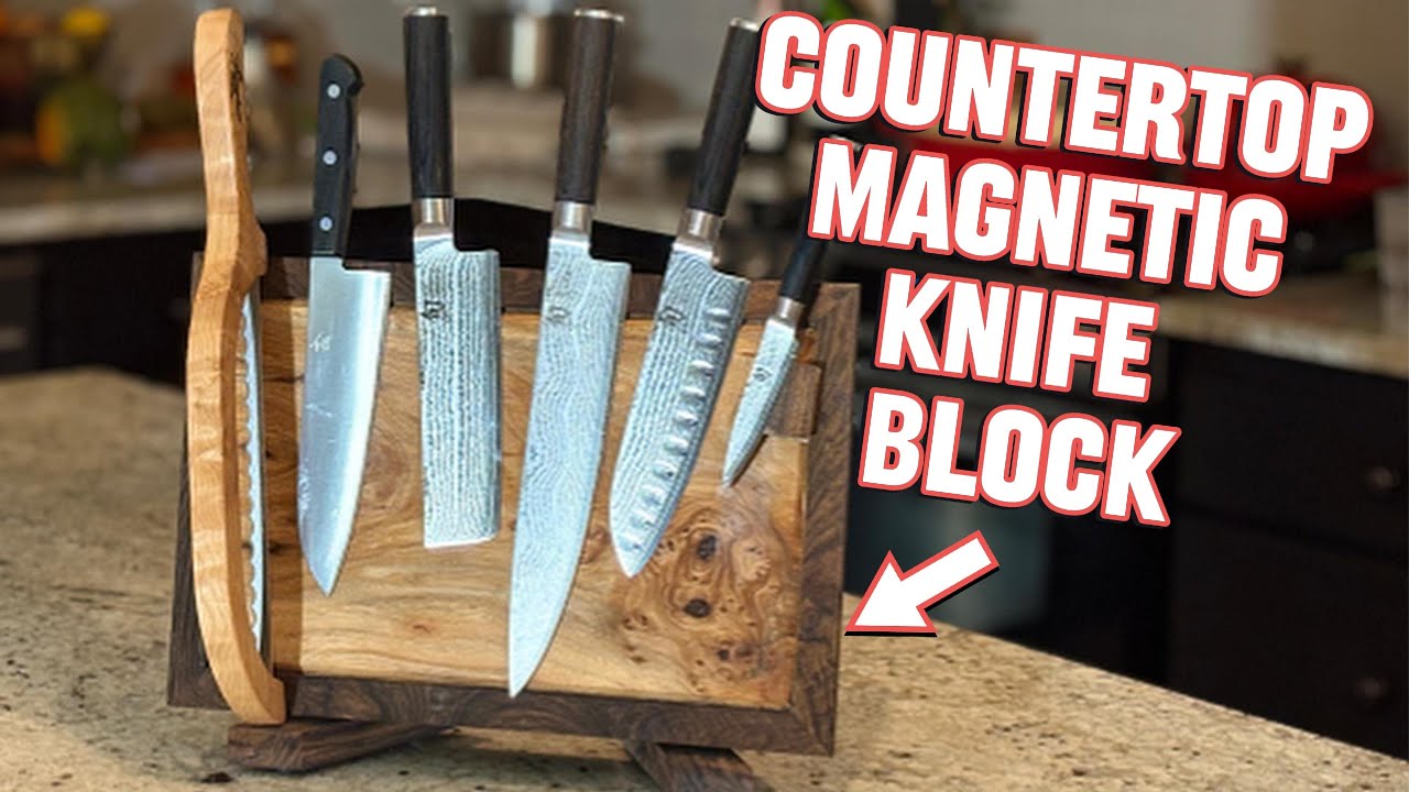 DIY Magnetic Knife Block: Did I build the Most Satisfying Knife Block Ever?