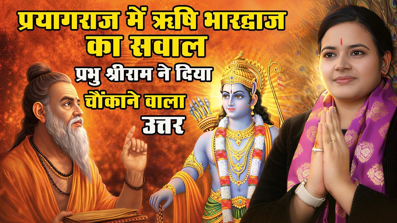 प्रयागराज में ऋषि भारद्वाज का सवाल | प्रभु श्रीराम ने दिया चौंकाने वाला उत्तर | Devi Richa Mishra Ji