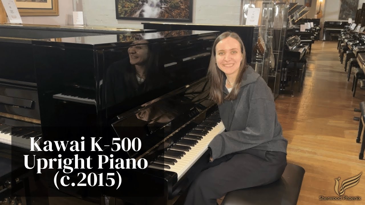 Профессиональное пианино Kawai K-500 (ок. 2015 г.) Чёрный глянец | Обзор и демо | Sherwood Phoenix