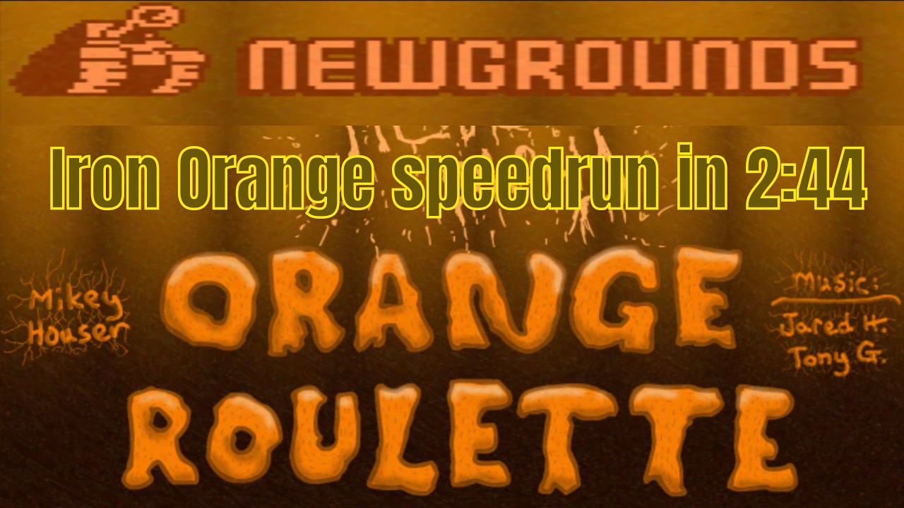 Orange Roulette - Newgrounds version - IRON ORANGE speedrun in 2:44